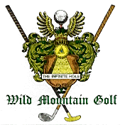 Wild Mountain Golf logo - Home of the Infinite Hole and the finest handcrafted putting instruments ever made!